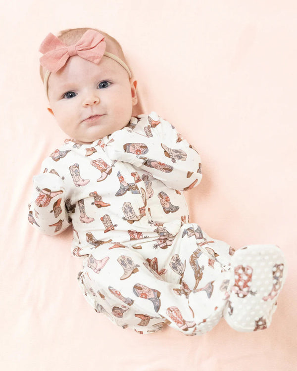 Future Cowgirl 2 Way Zipper Ruffle Footie