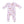Football Cheer 2 Way Ruffle Zipper Footie- Pink