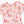 Vintage Reindeer & Santa Pink 2 Way Ruffle Zipper Footie
