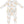 Pretty Ponies 2 Way Zipper Ruffle Back Footie- Beige