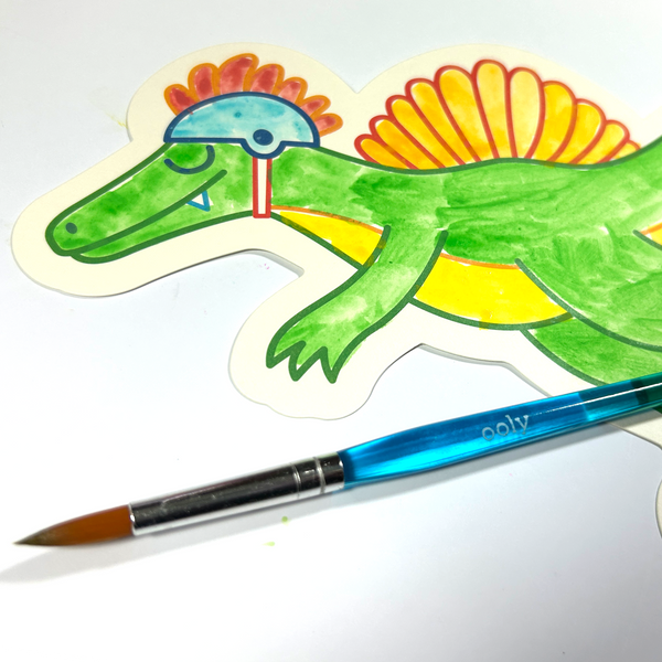 Playful Painters: Easy Watercolor Painting Kit- Chills & Thrills Dinos. (25 PC Set)
