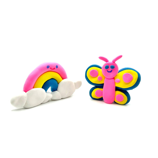 Air Dry Clay BFFs Kit- Rainbow Pals (Set of 4 Color)