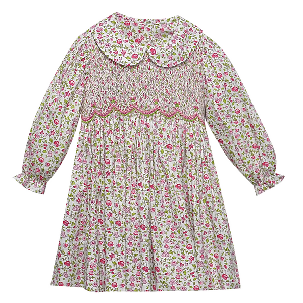 Cate Dress- Fuchsia Pink Flower