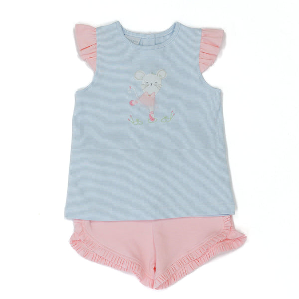 Dancing Mina Ruffle Short Set