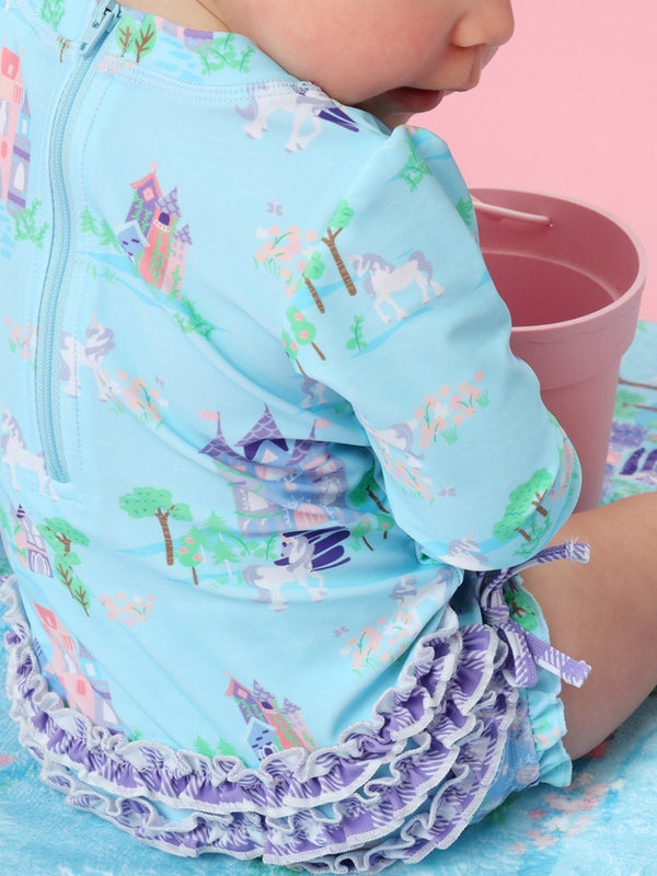 One Piece Rash Guard Swimsuit- Once Upon A Castle