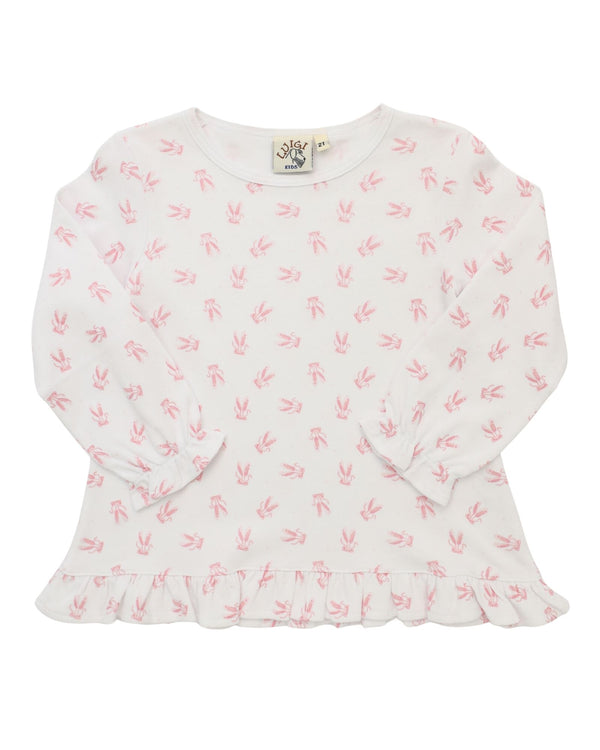 Ballet Shoes Print LS Blouse