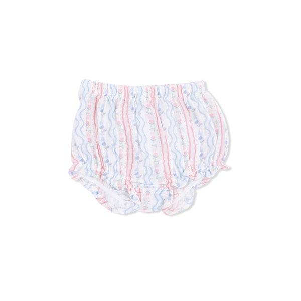 Tulip Stripe Scallop Back Bloomer Set
