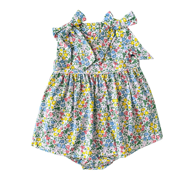 Coral Floral Bow Bubble