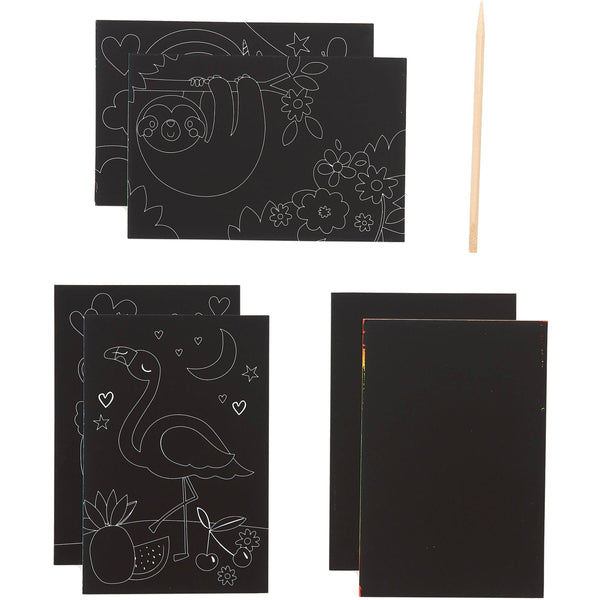 Scratch & Scribble Mini Scratch Art Kit- Funtastic Friends