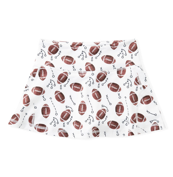 White Football Tennis Skort
