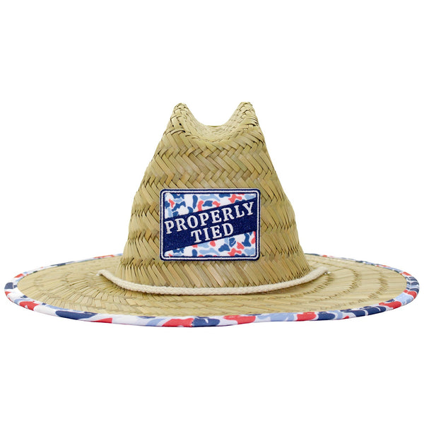 Cabo Straw Hat Americana Camo