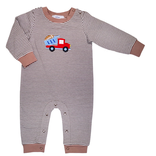 Dump Truck Applique Romper