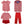 Red Corduroy- Elastic Waist Short