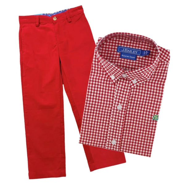 Champ Pant- Red Corduroy