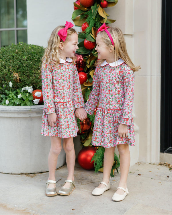 Lillian Dress- Floral Noel