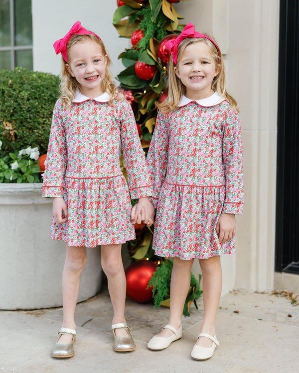 Lillian Dress- Floral Noel