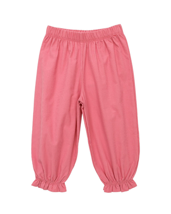 Corduroy Ruffle Bloomer Pants- Lt. Bubblegum
