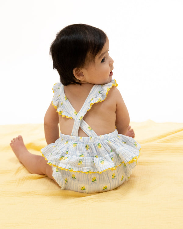 Lovely Lemons Ric Rac Ruffle Sunsuit