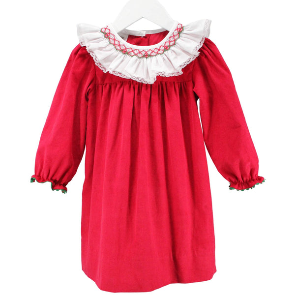 Red & White Claire Dress