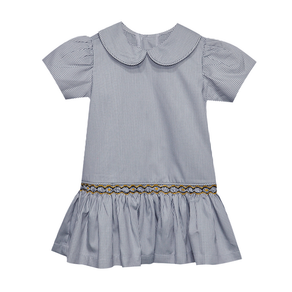 Black/Gold Smocked Dress