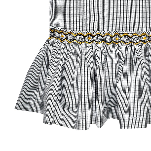 Black/Gold Smocked Dress