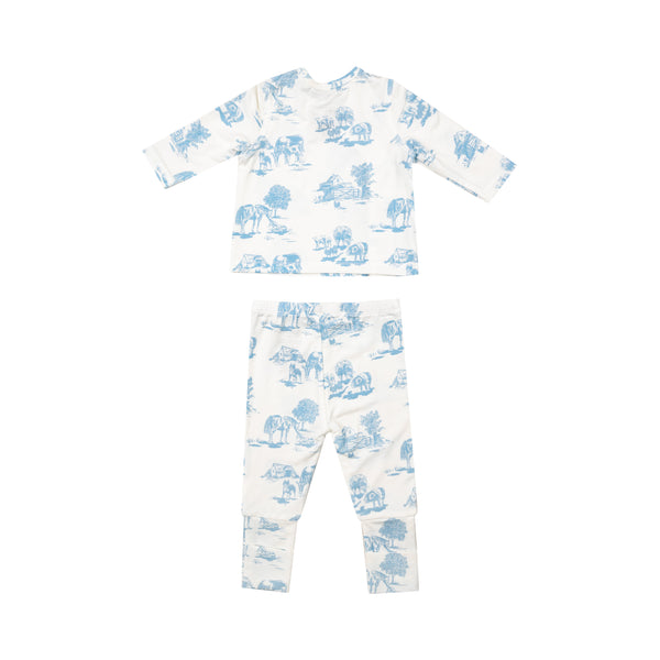 Farm Toile Set- Blue
