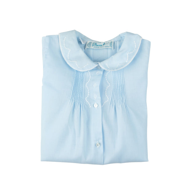 Folded Daygown- Blue