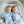 Folded Daygown- Blue