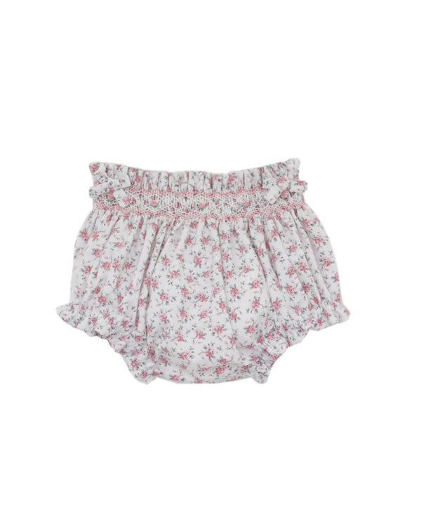 Jasmine English Garden Floral Knit Bloomer Set- Pink
