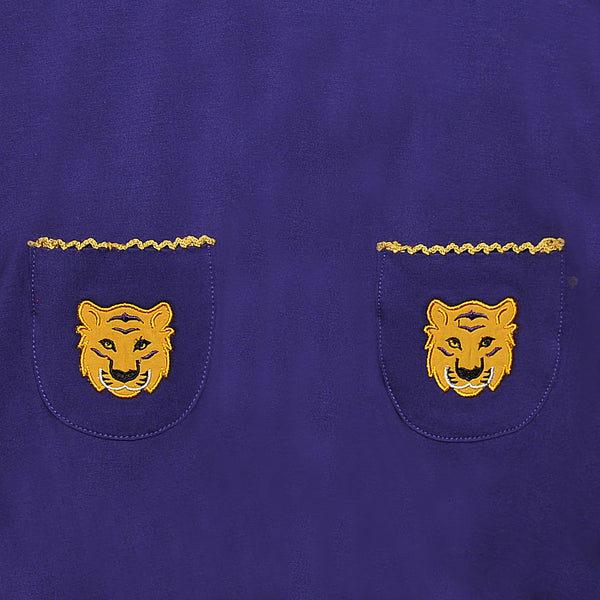 Tiger Purple/Gold Ruffle Bubble