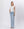 High Rise Trouser Hem Flare Jeans- Women's