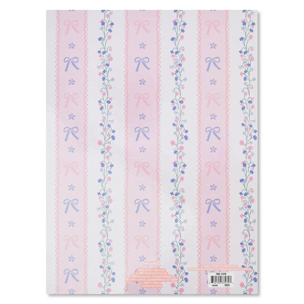 Floral Stripes Clipboard Set