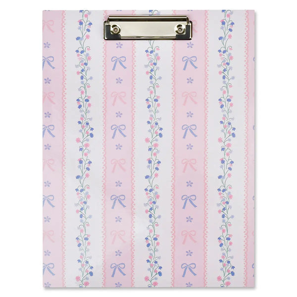 Floral Stripes Clipboard Set