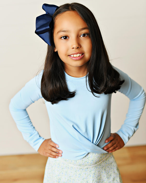 Blue Knot Top
