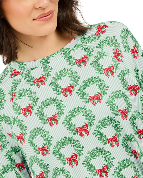 Annie Shorts Set- Wreath & Ribbon (Women's)