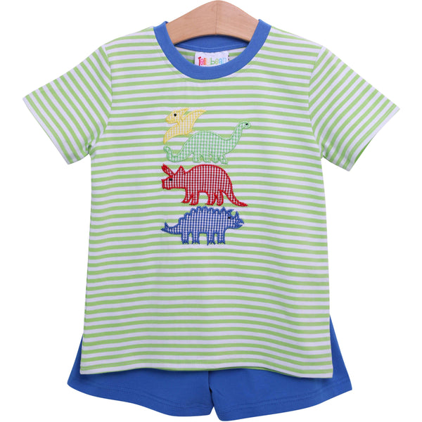 Dinosaur Applique Short Set