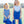 Cheer Uniform Skort Set- Royal/White