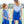 We've Got Spirit Bow Back Short Set- Royal Blue Stripe