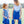 Cheer Uniform Skort Set- Royal/White