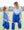 Cheer Uniform Skort Set- Royal/White