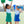 Cheer Uniform Skort Set- Kelly Green/White