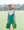 Cheer Uniform Skort Set- Kelly Green/White