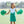 Cheer Uniform Skort Set- Kelly Green/White