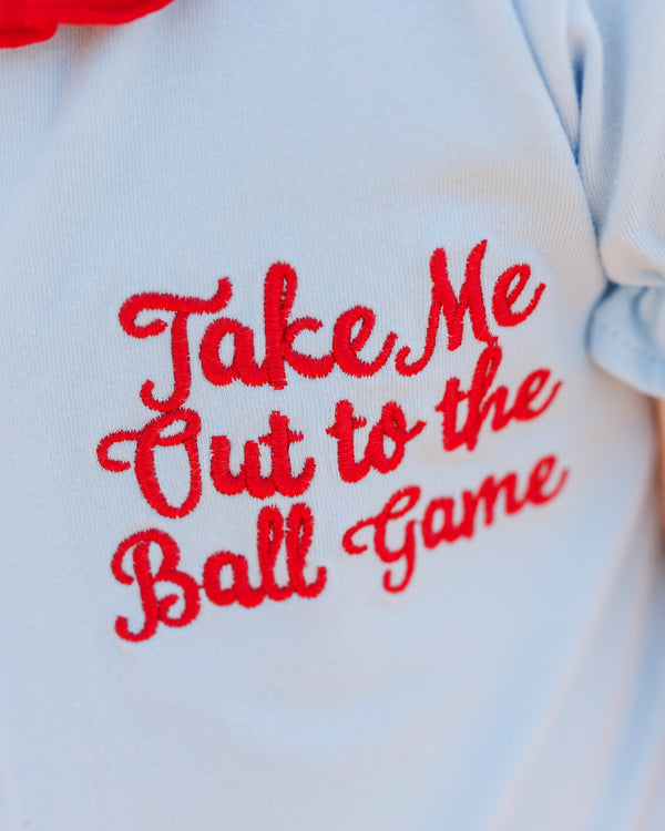 Take Me Out To The Ball Game Pleat Dress