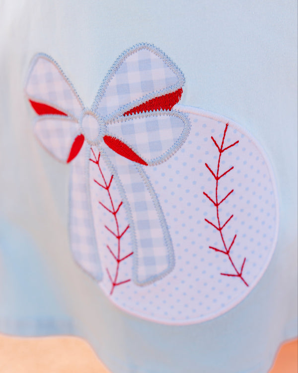 Take Me Out To The Ball Game Pleat Dress