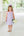 Harper Dress- Purple Stripe and Pink