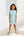 Amelia Dress- Light Blue with Mint Stripe