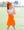Cheer Uniform Skort Set- Orange/White