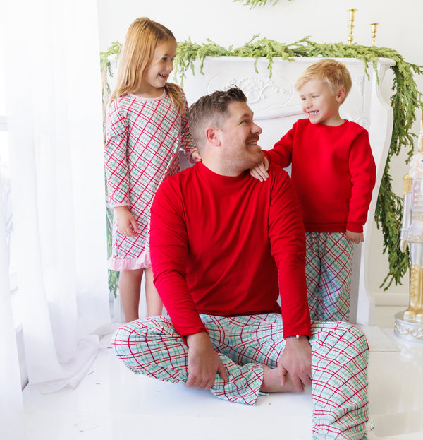 Merry & Bright Christmas Plaid Pants