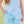 We've Got Spirit Bow Back Short Set- Light Blue Stripe